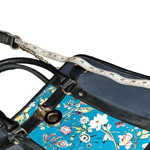 Gorgeous Navy & Turquoise Large Dasein BEAUTY & matching Wallet - Picture 7 of 7